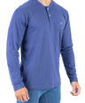 Crocodile Plain Henley Slim Fit Tee - Royal