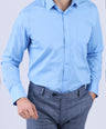 Crocodile Men Formal Seasonal Slim Fit F/S Shirts - Blue