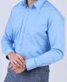Crocodile Men Formal Seasonal Slim Fit F/S Shirts - Blue