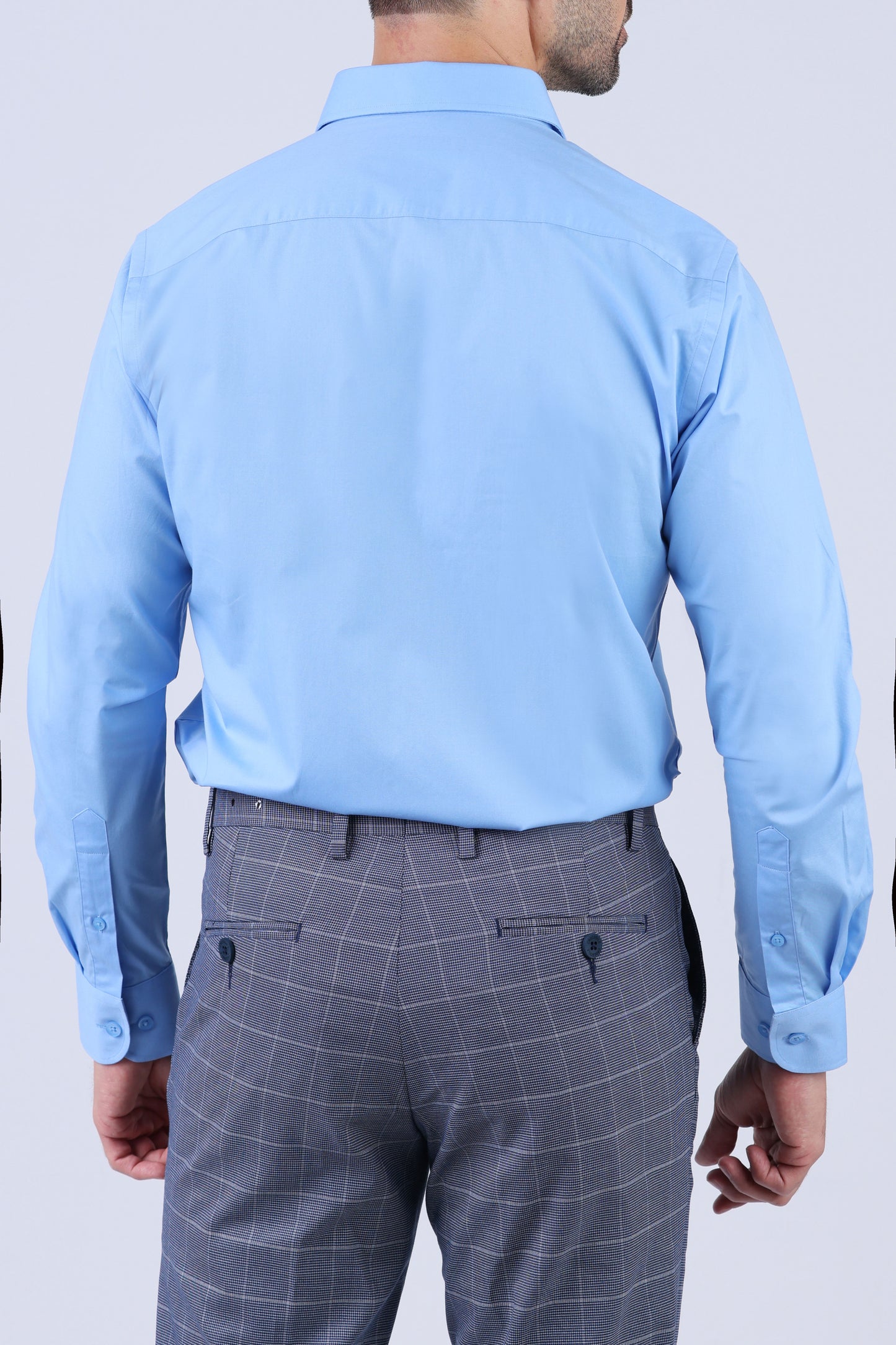 Crocodile Men Formal Seasonal Slim Fit F/S Shirts - Blue