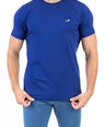 Crocodile Crew Neck Single Jersey Action Fit - Blue Depths