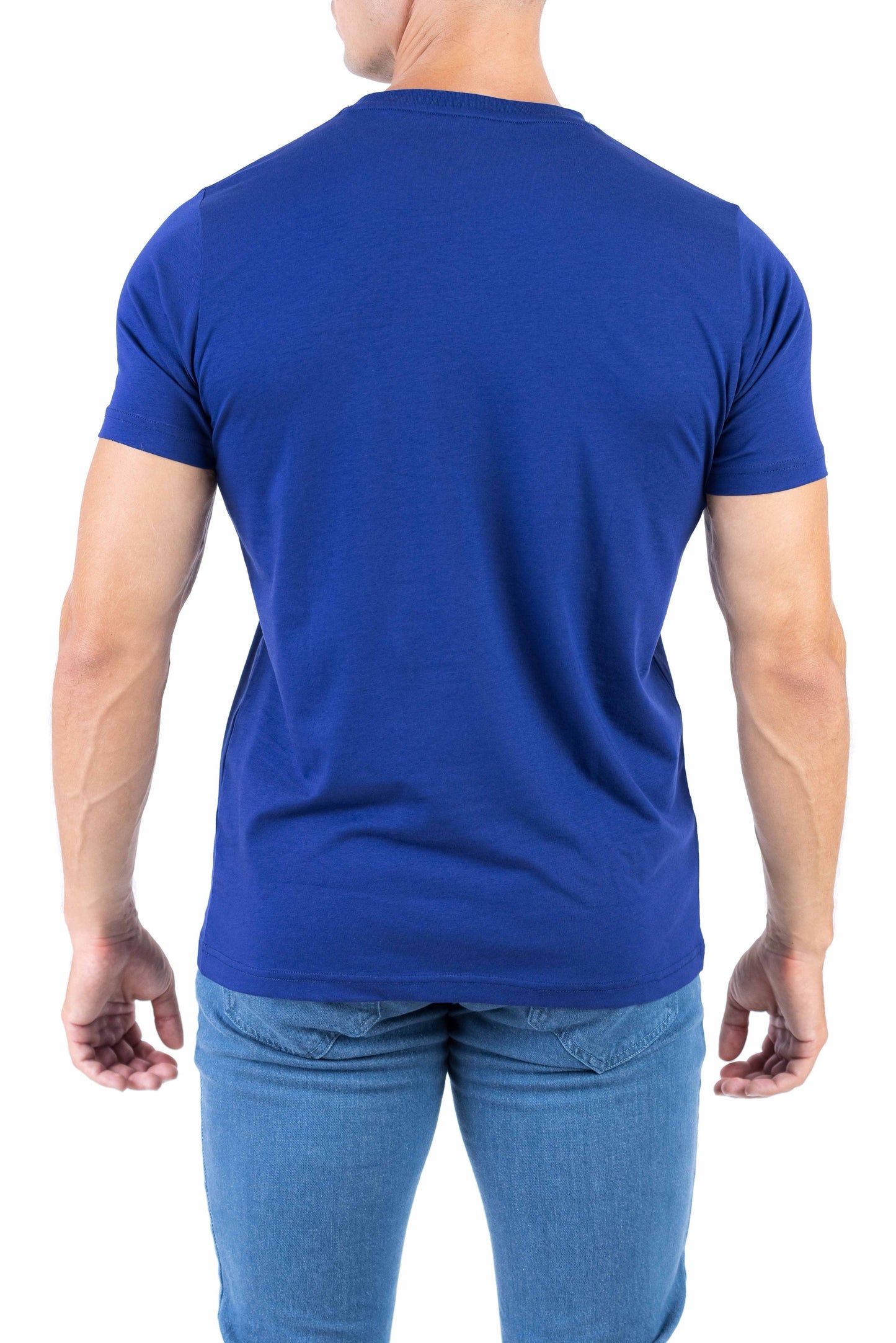 Crocodile Crew Neck Single Jersey Action Fit - Blue Depths