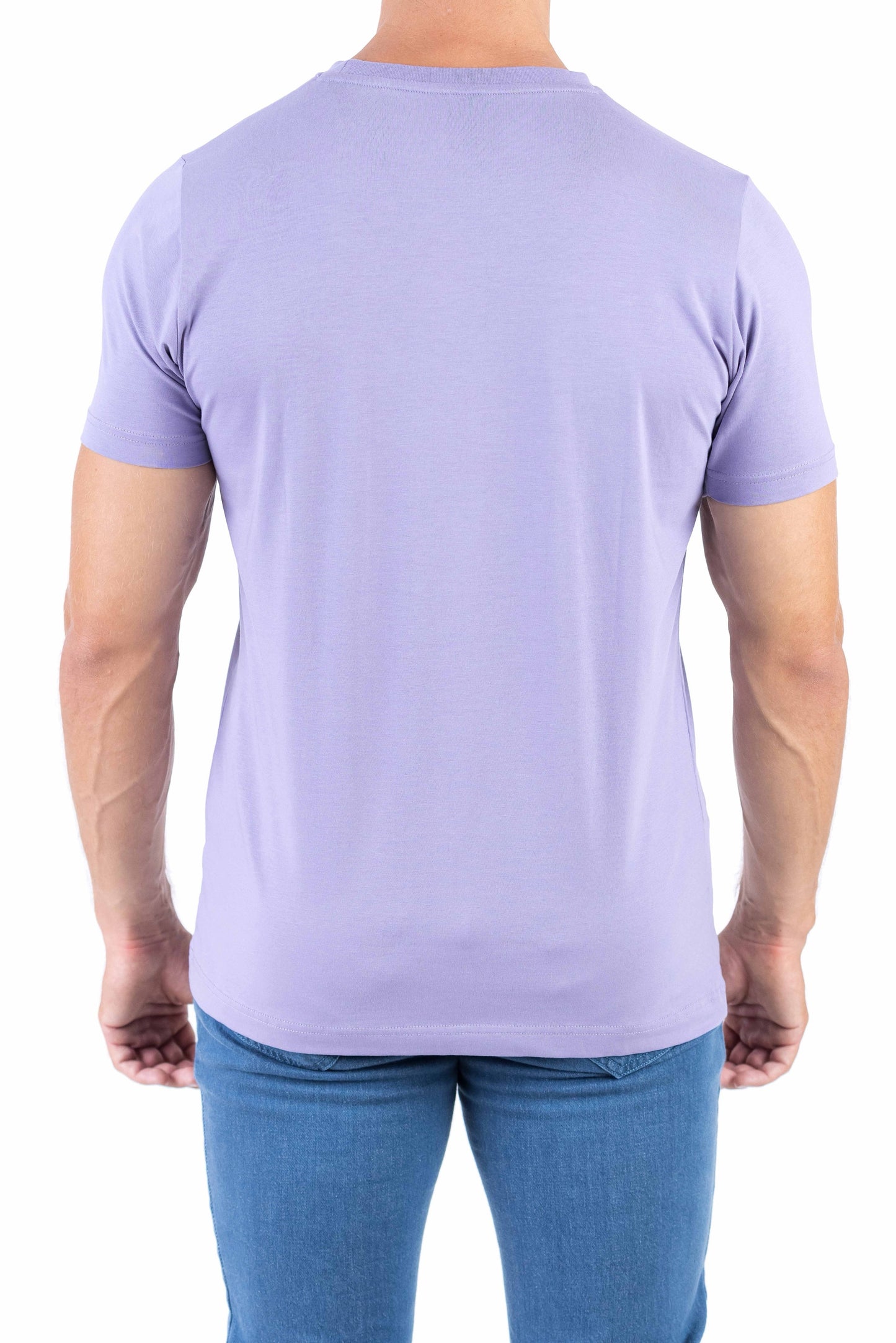 Crocodile Crew Neck Single Jersey Action Fit - Dusty Lavender