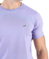 Crocodile Crew Neck Single Jersey Action Fit - Dusty Lavender