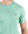 Crocodile Crew Neck Single Jersey Action Fit - Light Green