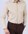 Crocodile Slim Fit Semi Casual Shirt - Wheat
