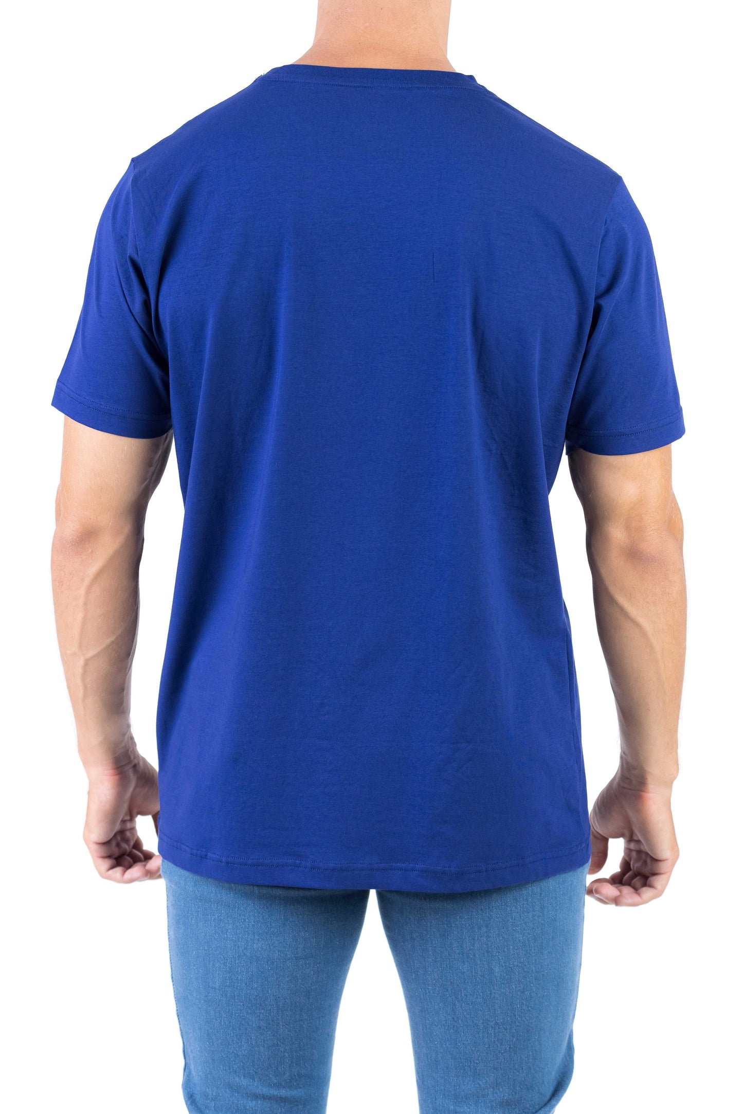 Crocodile Crew Neck Single Jersey Regular Fit - Blue Depths