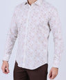 Crocodile Men Evening Slim Fit Shirts - Cream
