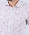 Crocodile Men Evening Slim Fit Shirts - Cream