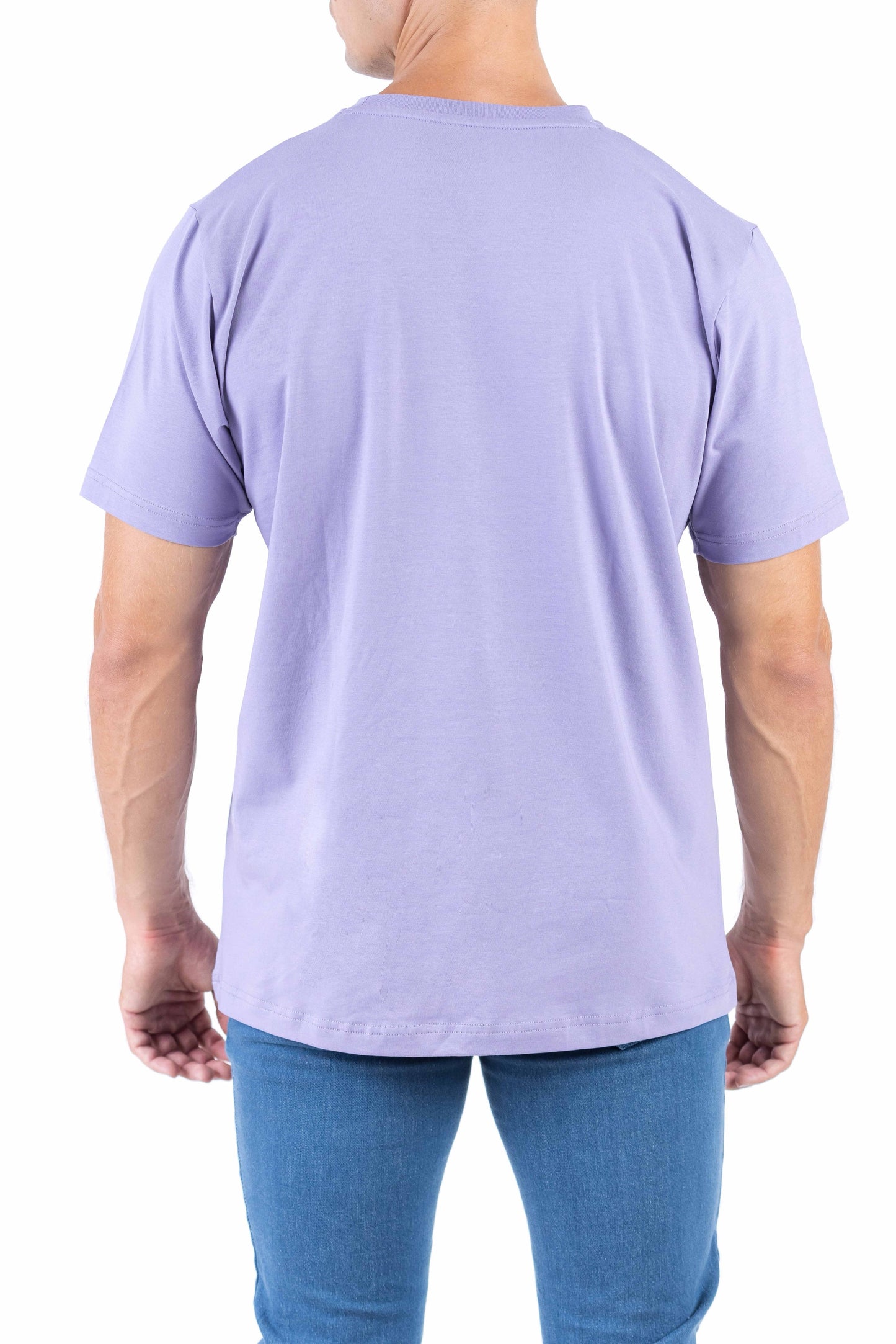 Crocodile Crew Neck Single Jersey Regular Fit - Dusty Lavender