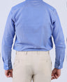 Crocodile Men Semi Casual Slim Fit Shirt - Victoria Blue