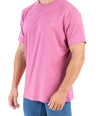 Crocodile Crew Neck Single Jersey Regular Fit - Rose Pink