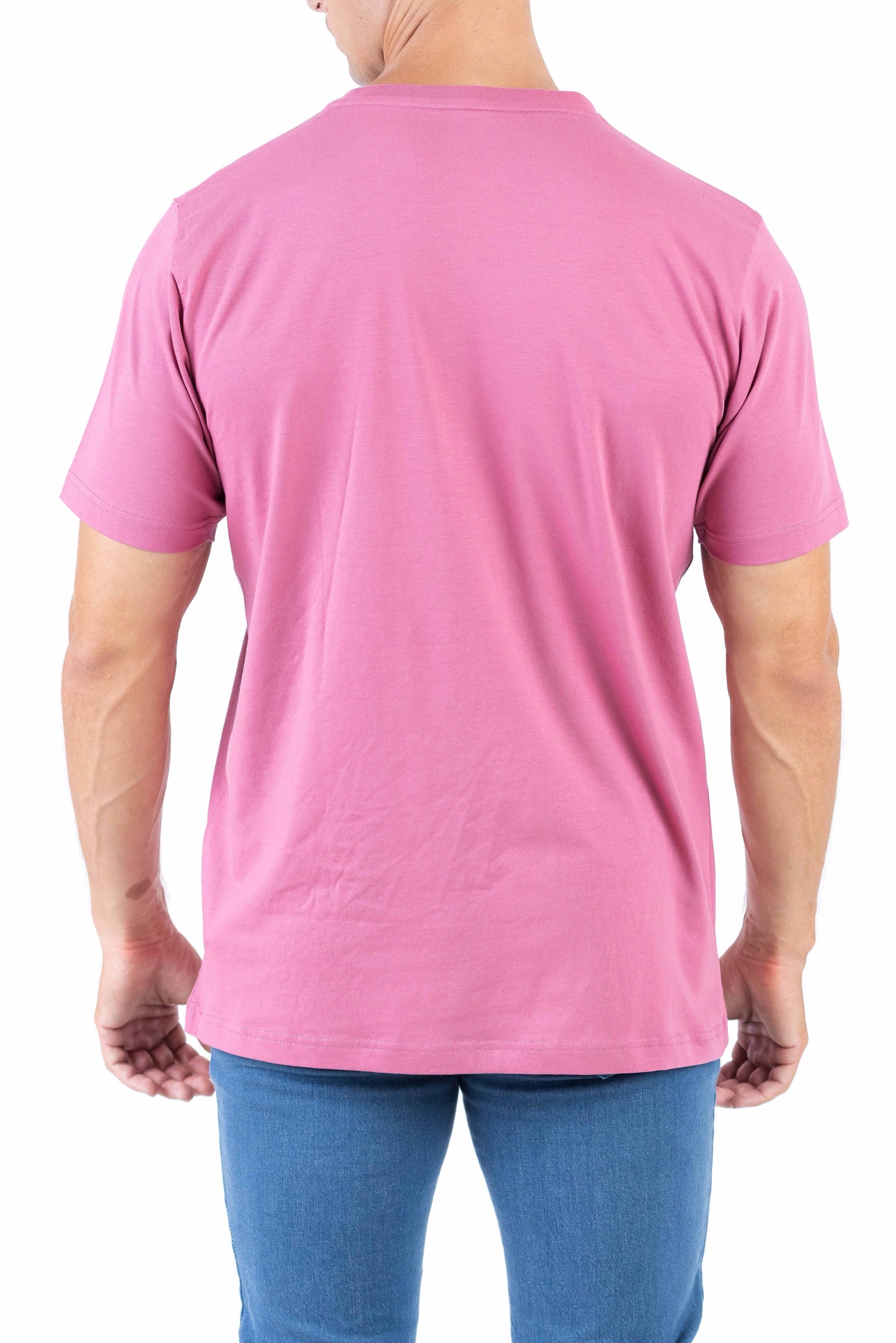 Crocodile Crew Neck Single Jersey Regular Fit - Rose Pink