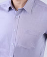 Crocodile Men Semi Casual Slim Fit Shirt - Purple