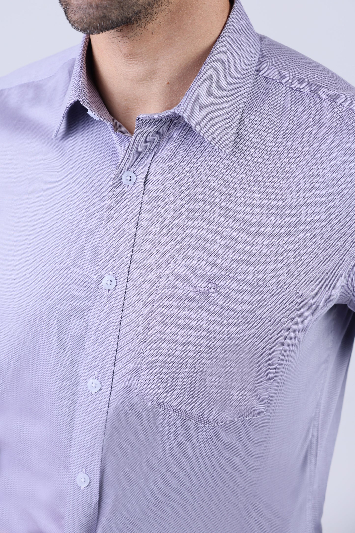 Crocodile Men Semi Casual Slim Fit Shirt - Purple