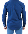 Crocodile Semi Casual Plain Slim Fit Shirt - Blue Estate