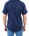 Crocodile Semi Casual Plain Slim Fit Shirt - Blue Depths