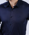 Crocodile Men Evening Slim Fit Shirts - Navy