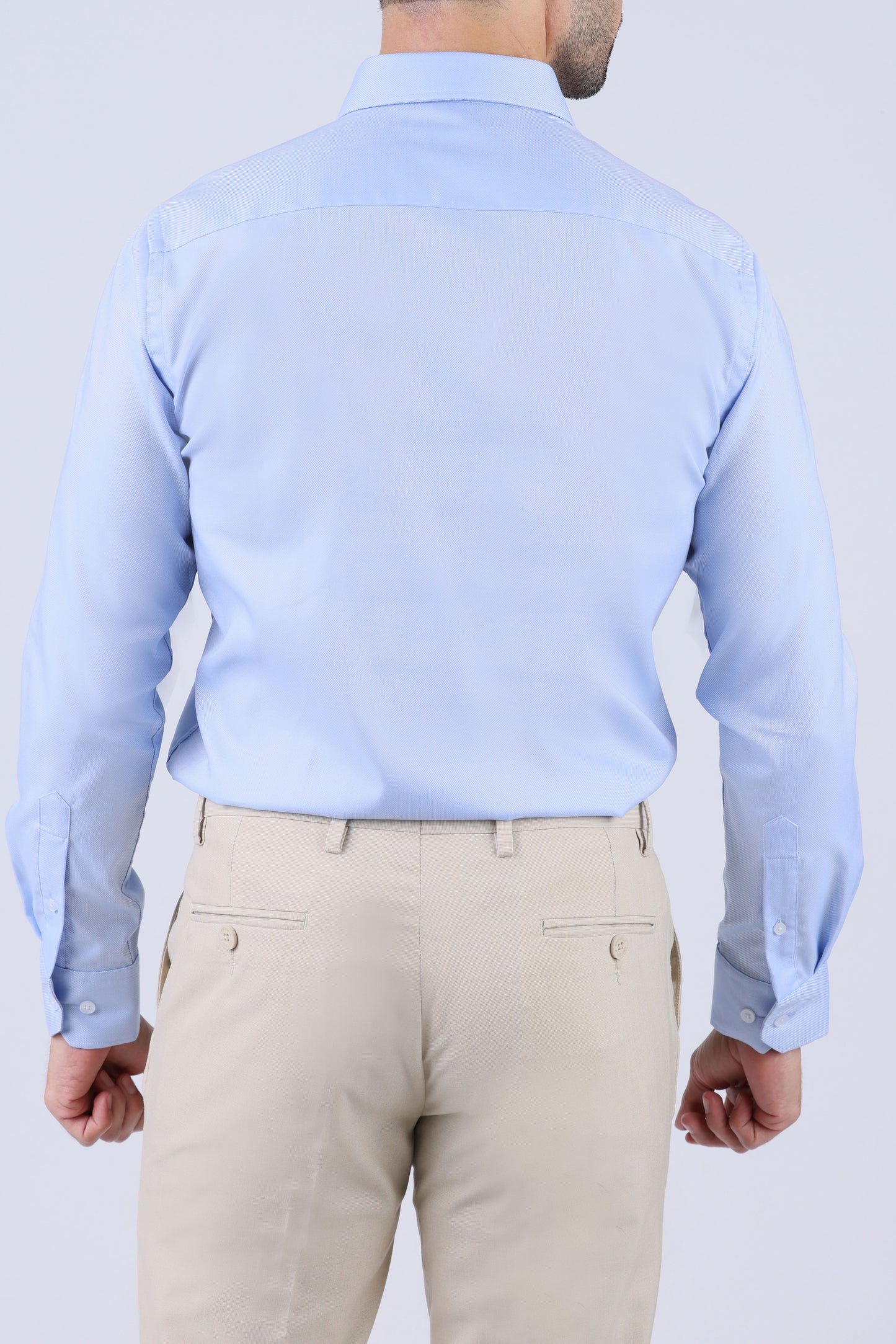 Crocodile Men Formal Seasonal Slim Fit Shirts - Blue Cashmere