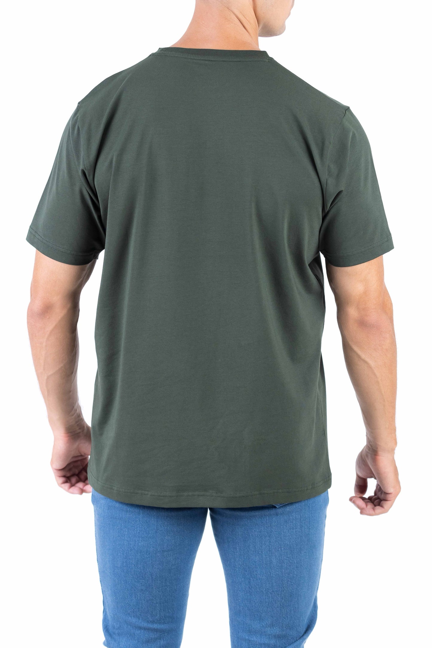 Crocodile Crew Neck Single Jersey Regular Fit - Dark Grey