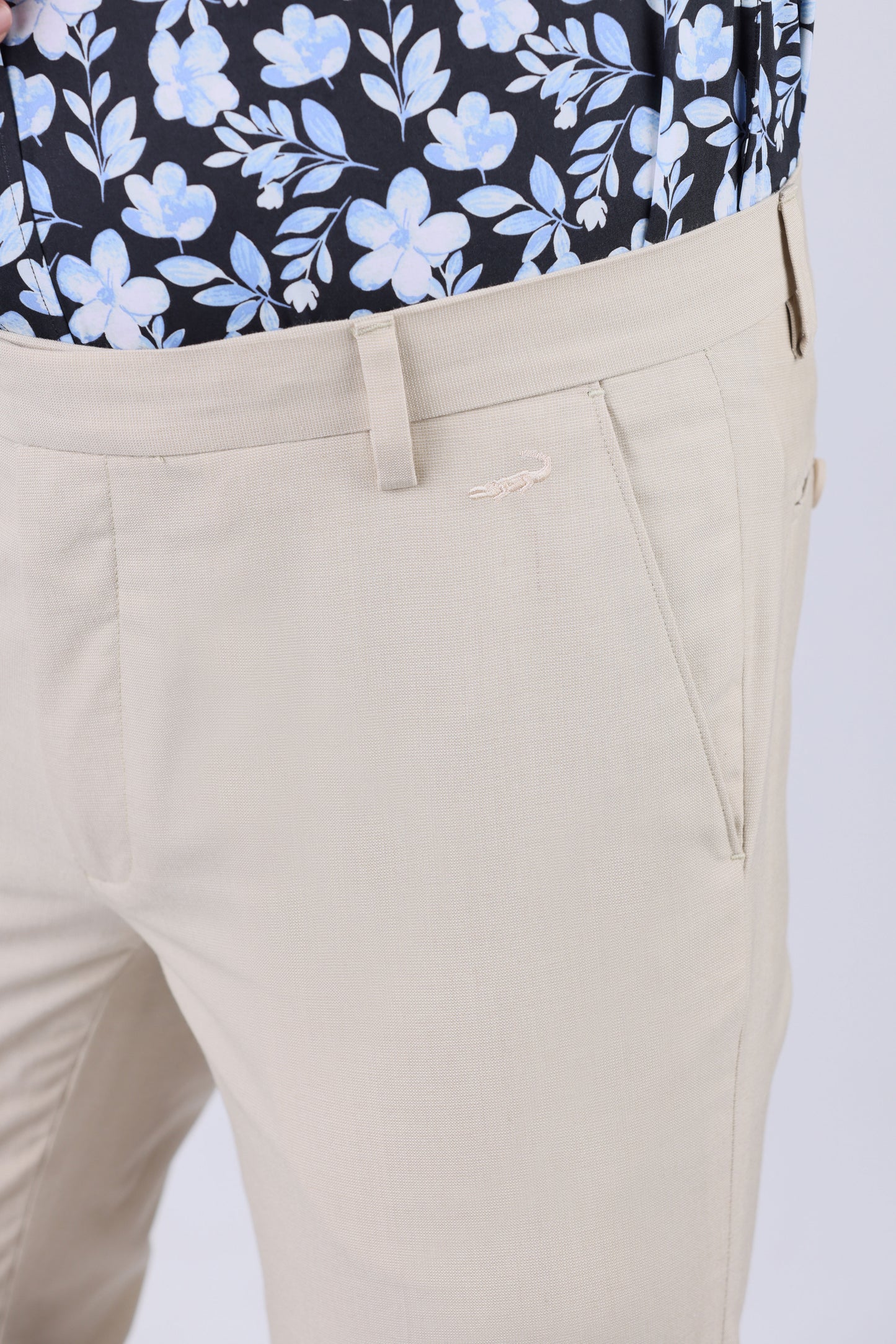 Crocodile Entry Formal trouser Slim-Drizzle