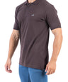 Crocodile Regular Fit Pima Polo - Coffee