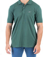 Crocodile Regular Fit Pima Polo - Green Pineneedle