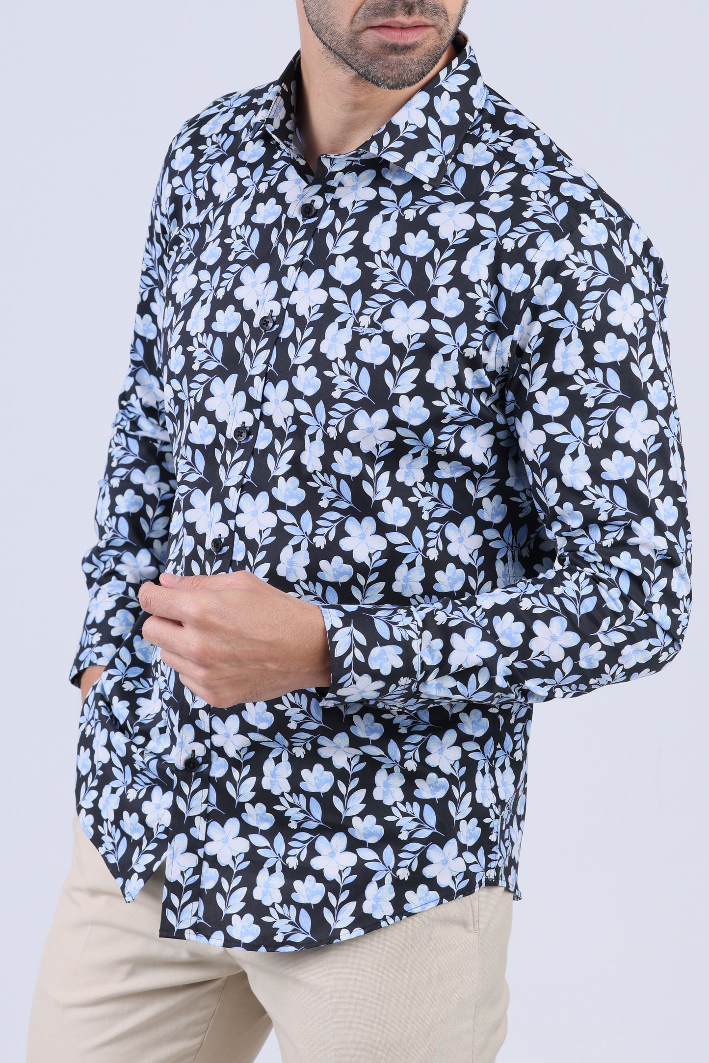 Crocodile Men Evening Slim Fit Shirts - Printed