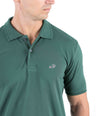 Crocodile Regular Fit Pima Polo - Green Pineneedle