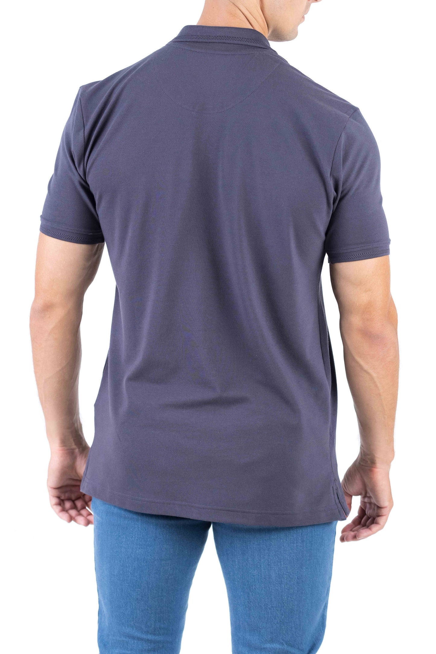 Crocodile Regular Fit Pima Polo - Nine Iron