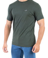 Crocodile Crew Neck Single Jersey Action Fit - Dark Grey