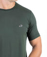 Crocodile Crew Neck Single Jersey Action Fit - Dark Grey