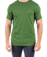 Crocodile Crew Neck Single Jersey Action Fit - Green Storm