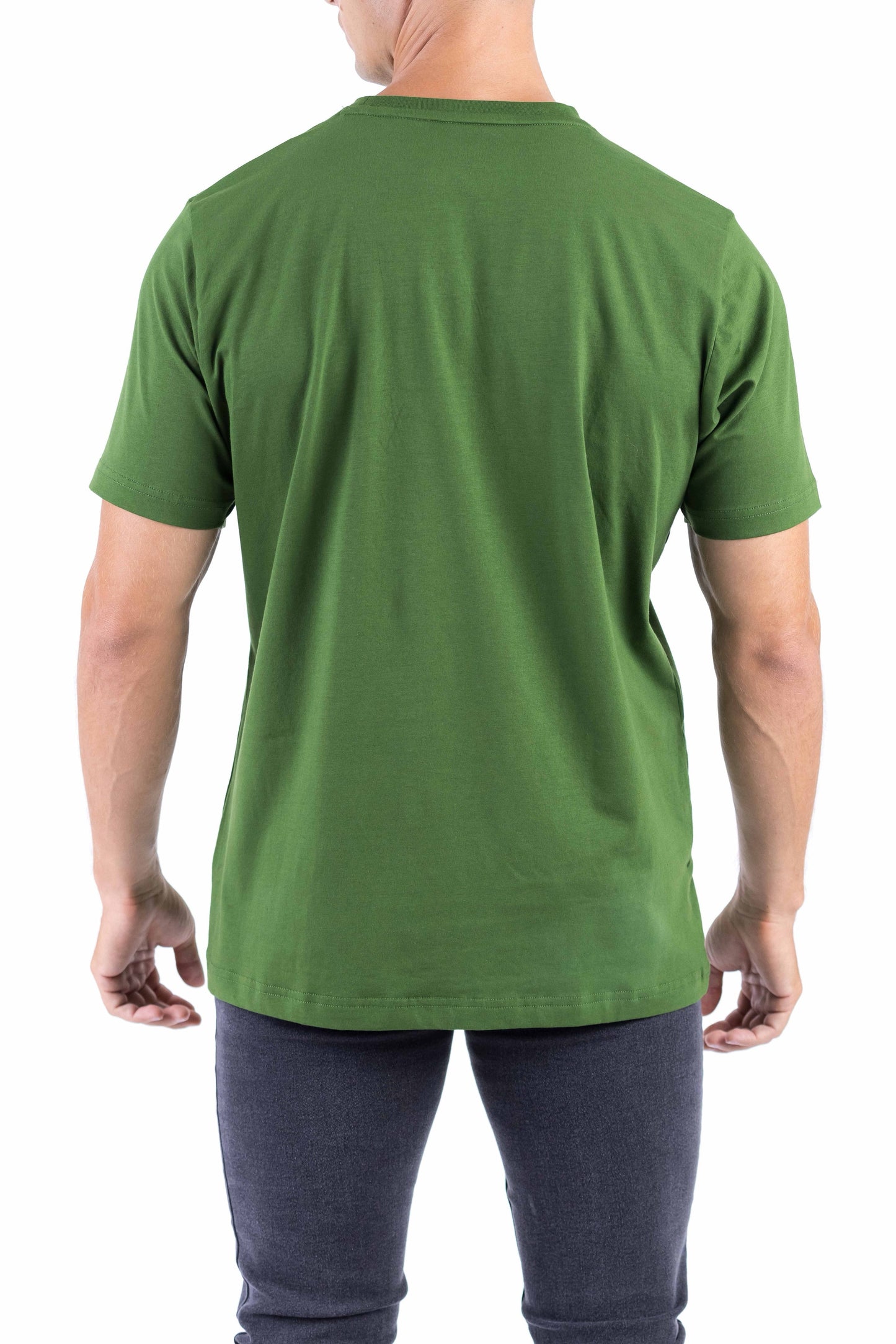 Crocodile Crew Neck Single Jersey Regular Fit - Green Storm