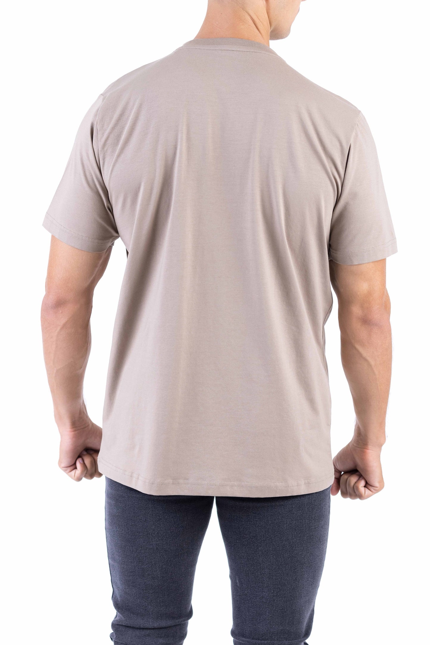 Crocodile Crew Neck Single Jersey Regular Fit - Brown