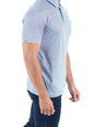 Crocodile Printed Slim Fit Polo - Methly Blue