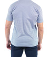 Crocodile Printed Slim Fit Polo - Methly Blue