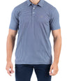 Crocodile Printed Slim Fit Polo - True Navy