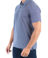 Crocodile Printed Slim Fit Polo - True Navy