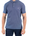 Crocodile Printed Slim Fit Polo - Twilight
