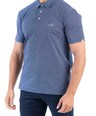 Crocodile Printed Slim Fit Polo - Twilight