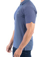 Crocodile Printed Slim Fit Polo - Twilight