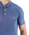 Crocodile Printed Slim Fit Polo - Twilight