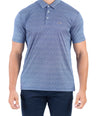 Crocodile Printed Slim Fit Polo - Gray Down