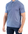 Crocodile Printed Slim Fit Polo - Gray Down