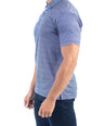 Crocodile Printed Slim Fit Polo - Gray Down