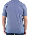 Crocodile Printed Slim Fit Polo - Vista Blue