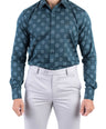 Crocodile Printed Evening Slim Fit Shirt - Posy Green