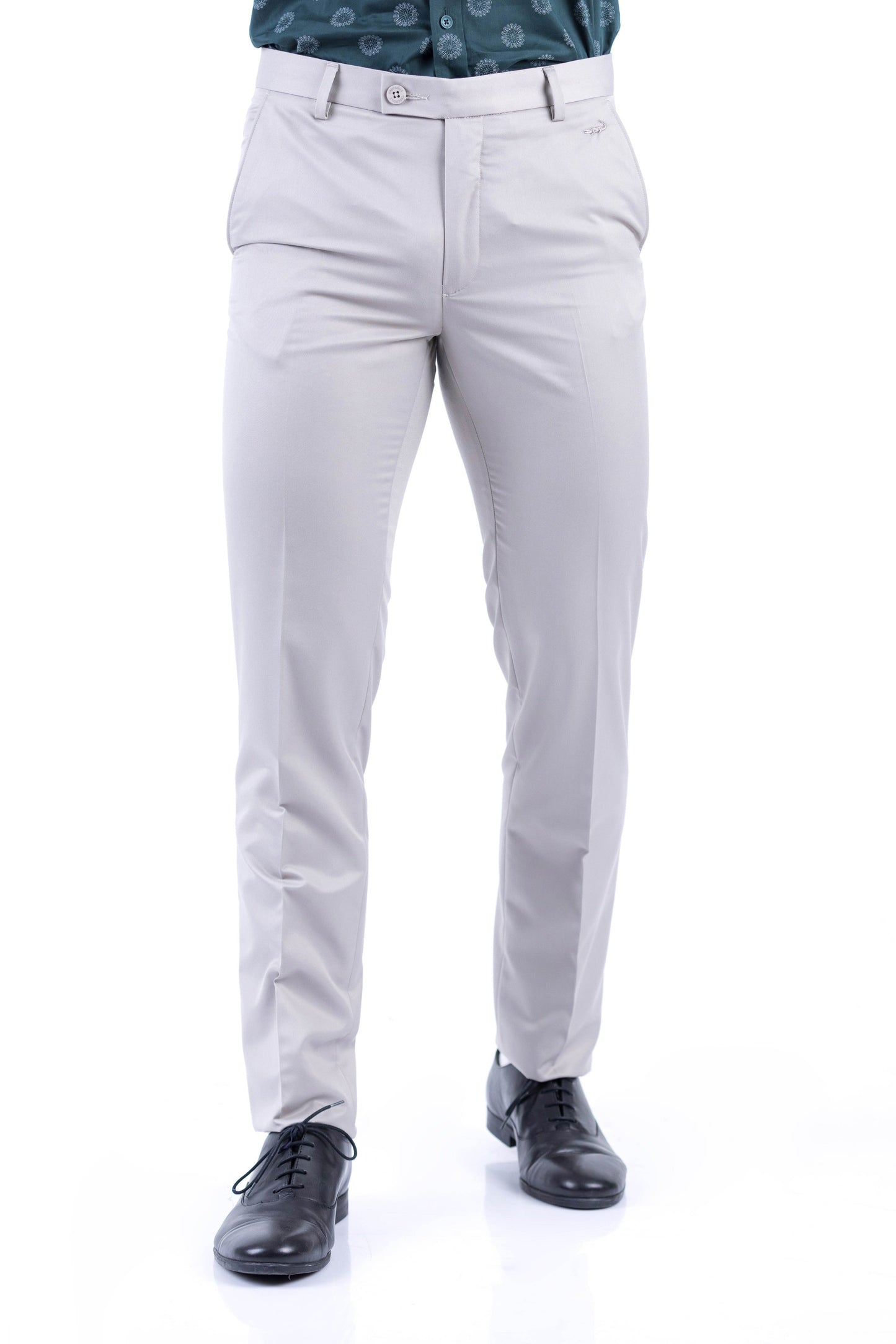 Crocodile Formal Entry Twill Slim Fit Trouser - Castor Gray