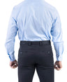 Crocodile Men Formal Plain Regular Fit Shirt - Sky Blue